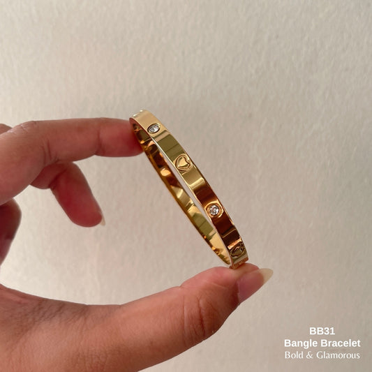 Bangle Bracelet | BB31 | Gold
