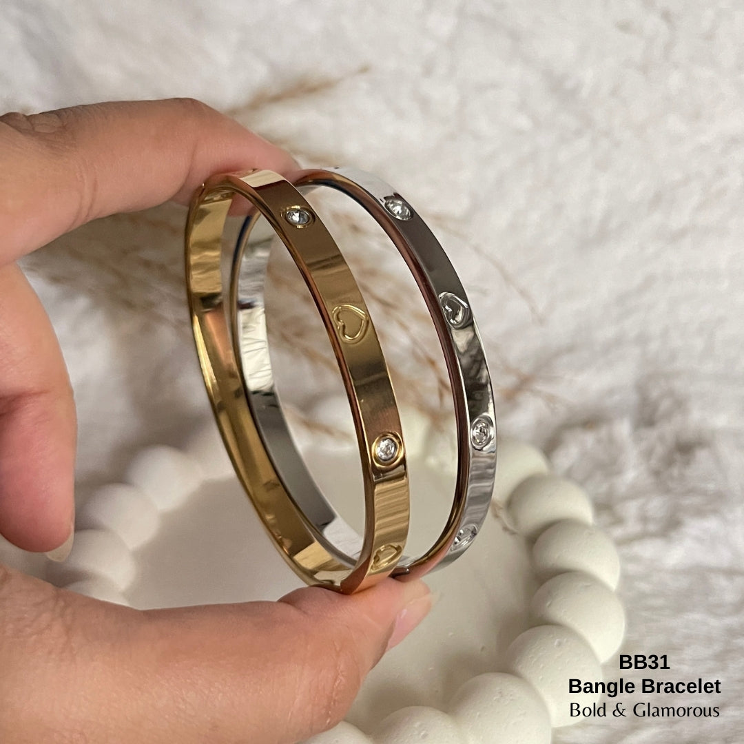 Bangle Bracelet | BB31 | Gold