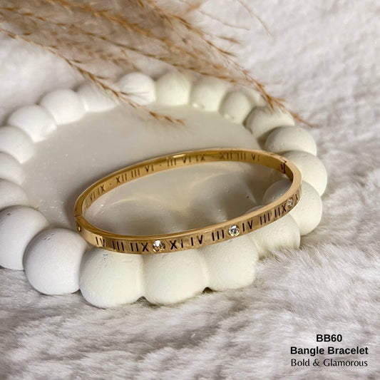 Bangle Bracelet | BB60 | Gold