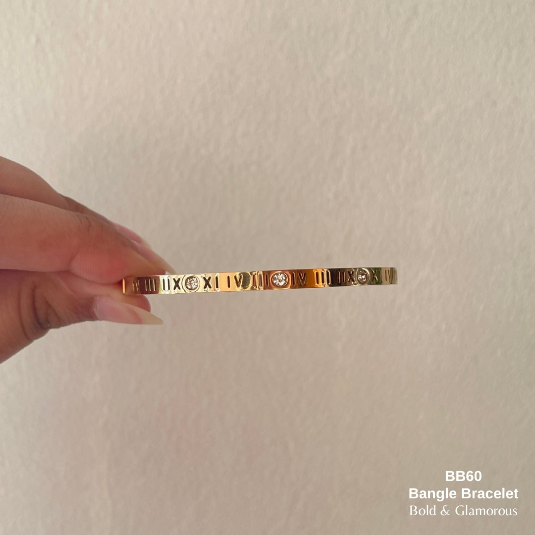 Bangle Bracelet | BB60 | Gold