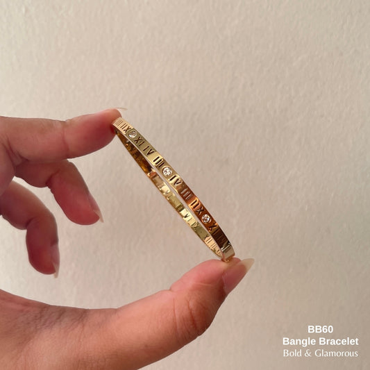 Bangle Bracelet | BB60 | Gold
