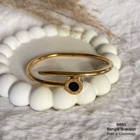 Bangle Bracelet | BB61 | Gold