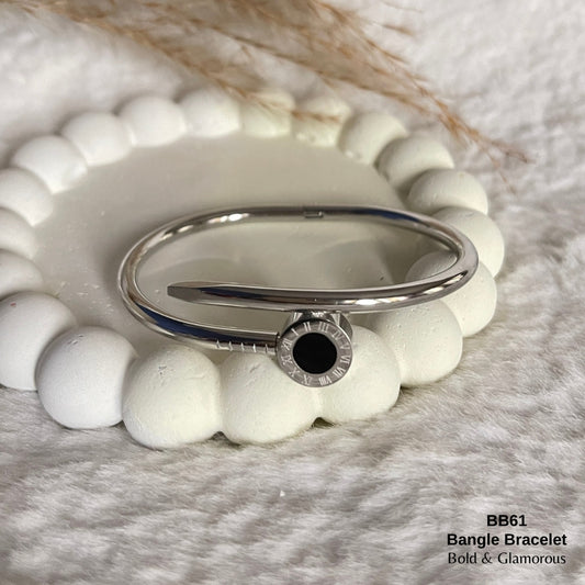 Bangle Bracelet | BB61 | Silver