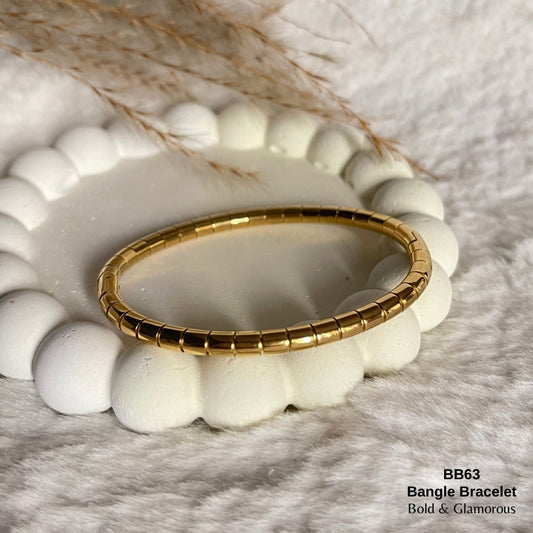 Bangle Bracelet | BB63 | Gold