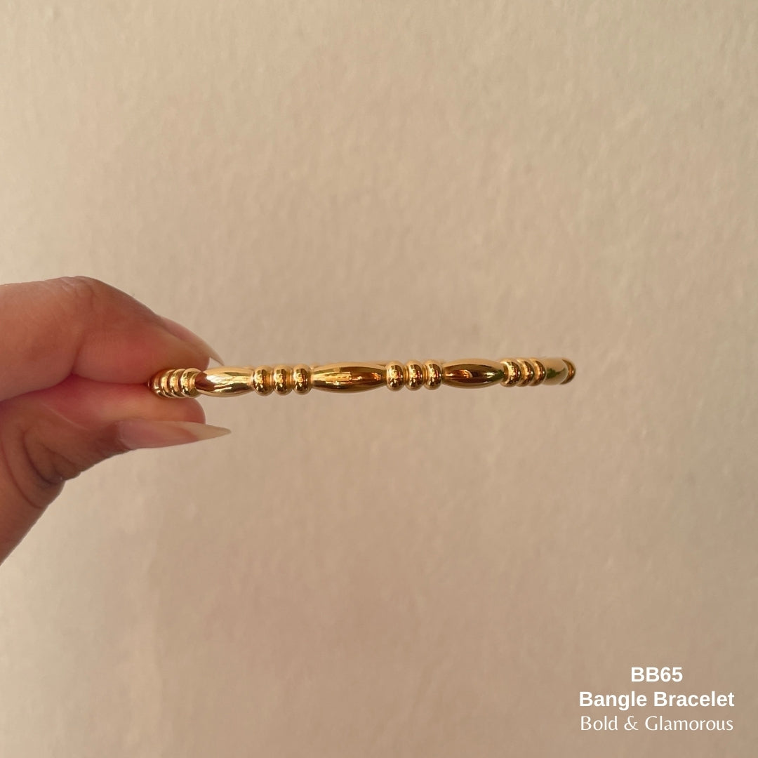 Bangle Bracelet | BB65 | Gold