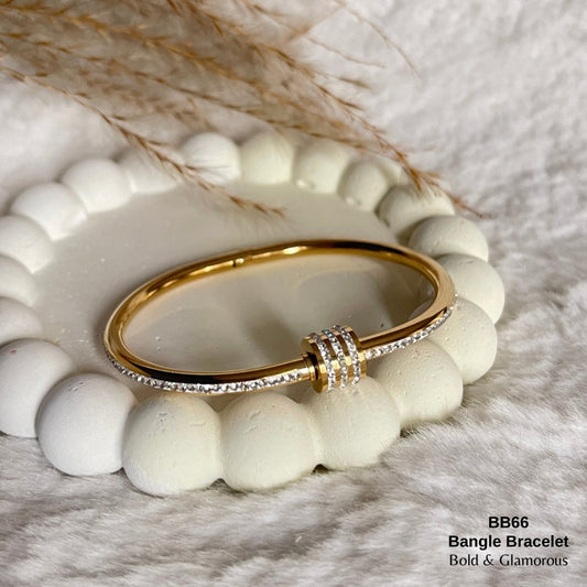 Bangle Bracelet | BB66 | Gold
