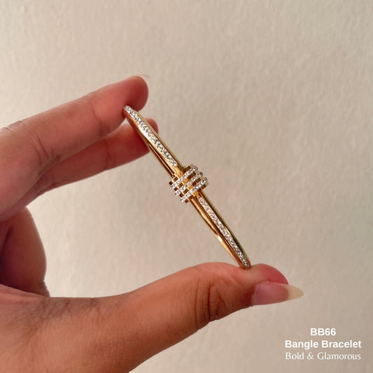 Bangle Bracelet | BB66 | Gold