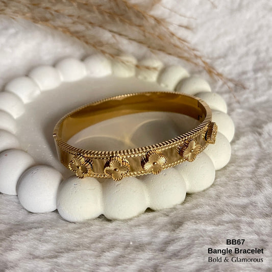 Bangle Bracelet | BB67 | Gold