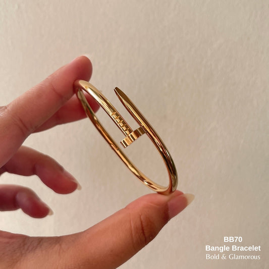 Bangle Bracelet | BB70 | Gold