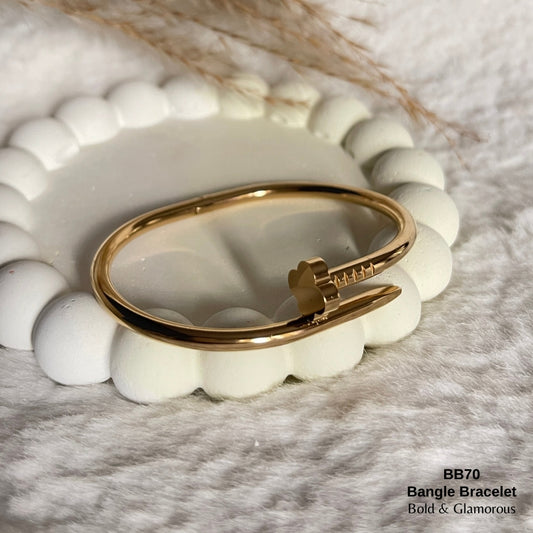 Bangle Bracelet | BB70 | Gold