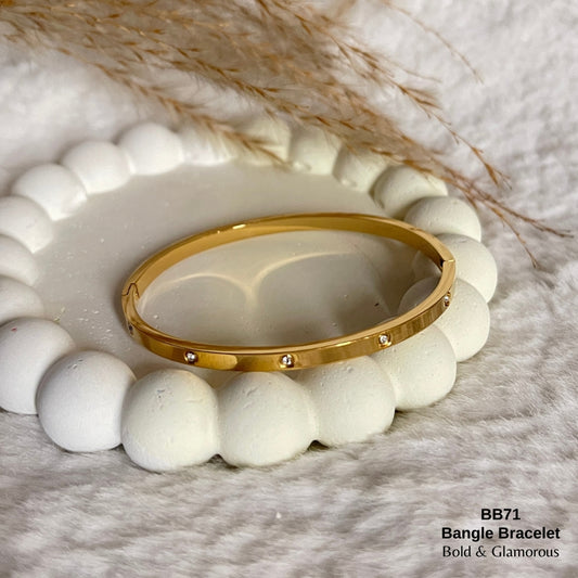 Bangle Bracelet | BB71 | Gold