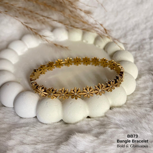 Bangle Bracelet | BB73 | Gold