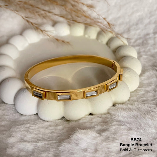 Bangle Bracelet | BB74 | Gold