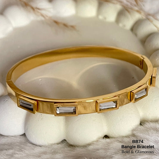 Bangle Bracelet | BB74 | Gold