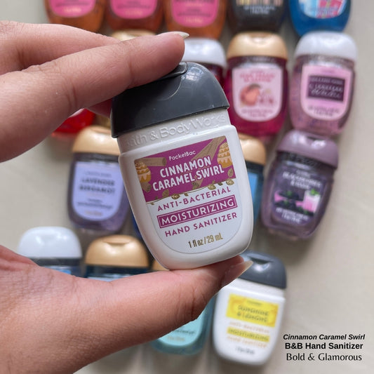 Bath and Body Works Hand Sanitizers | Cinnamon Caramel Swirl