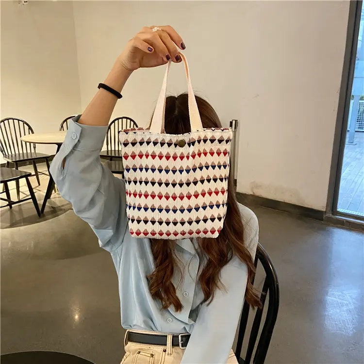 Small Printed Canvas Bags | SCB01 | Beige Linnege