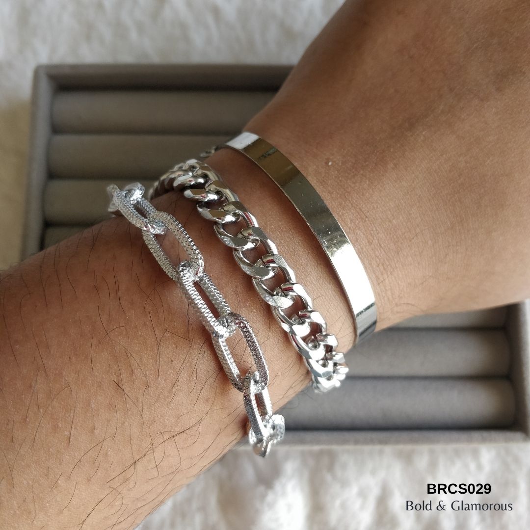 Bracelet Set | BRCS029 | Silver