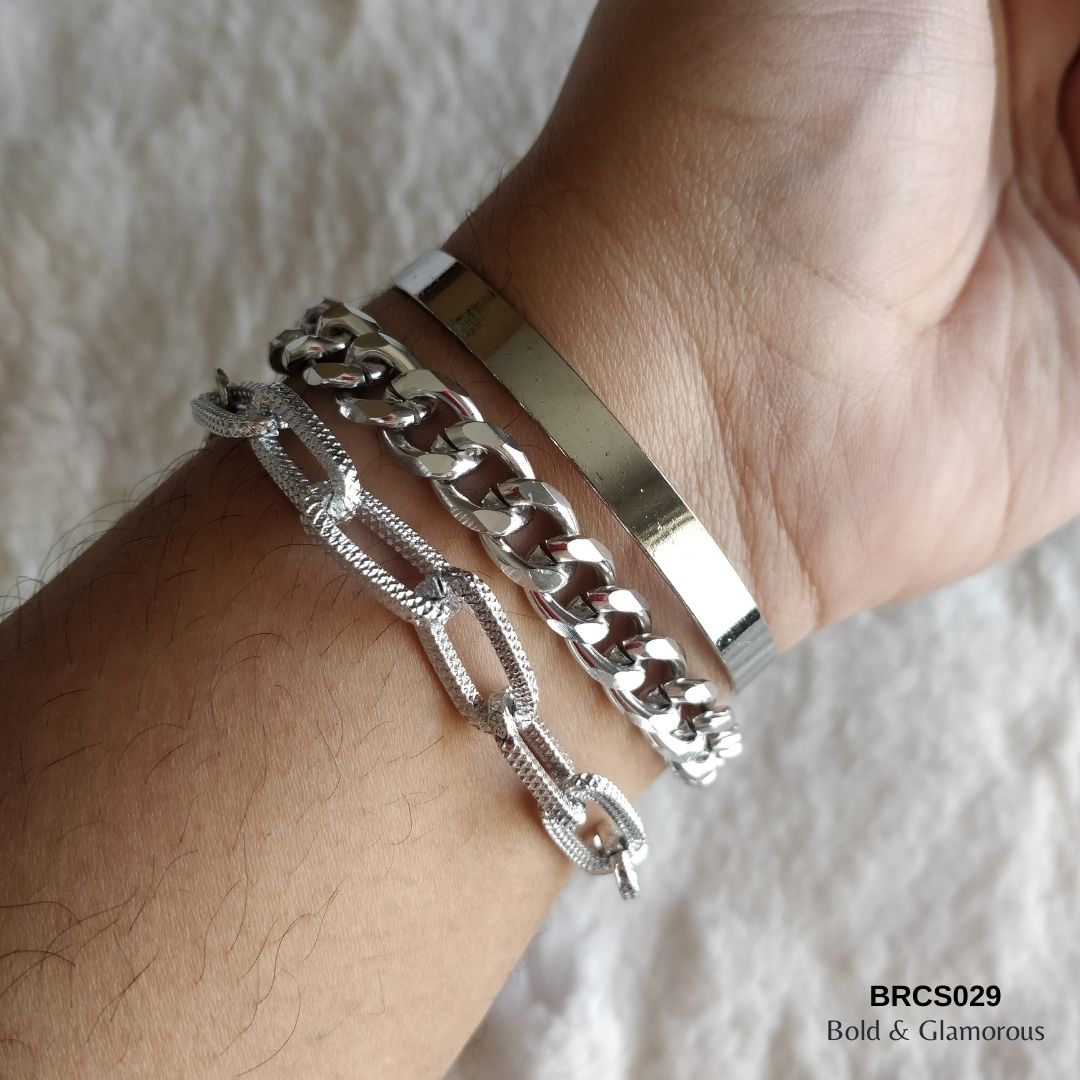 Bracelet Set | BRCS029 | Silver