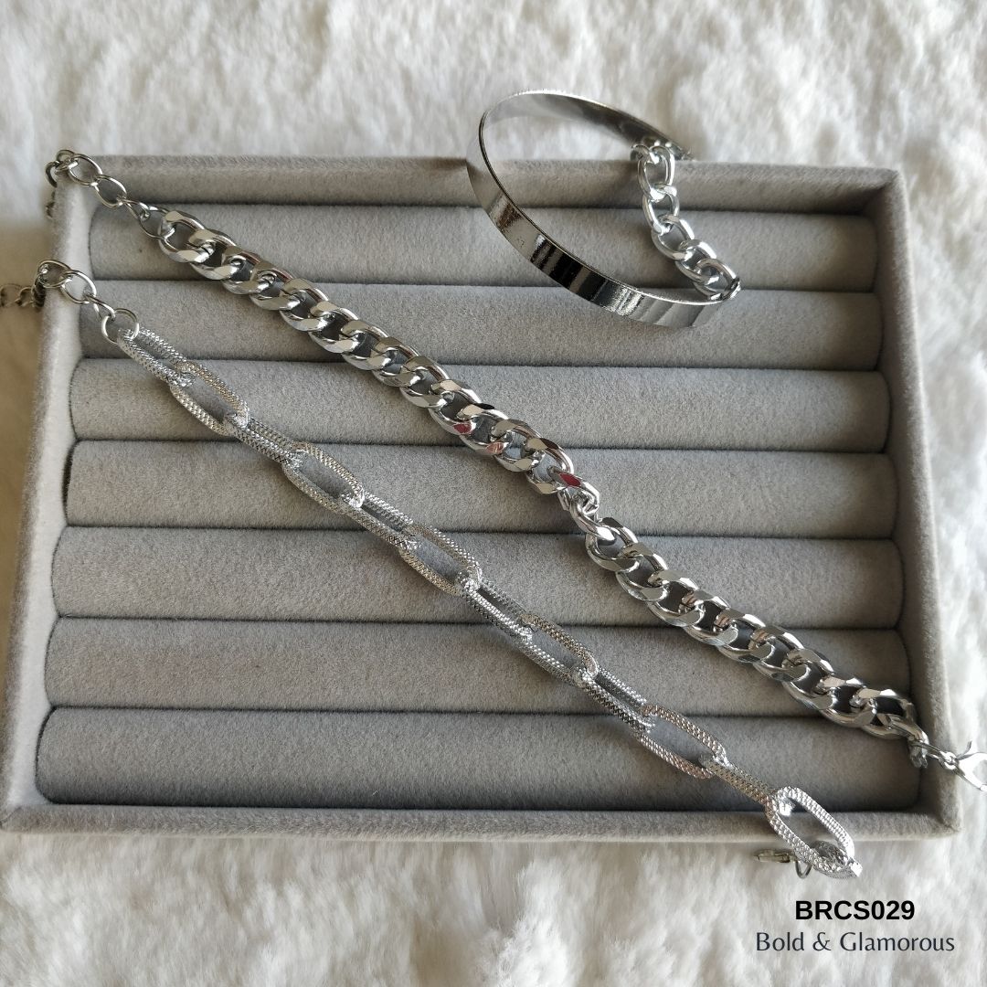 Bracelet Set | BRCS029 | Silver