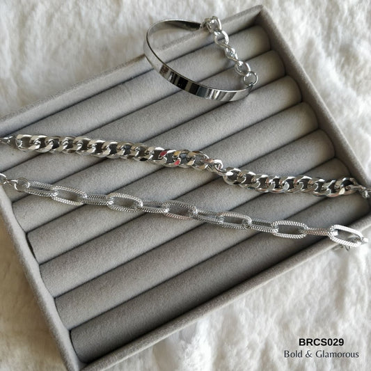 Bracelet Set | BRCS029 | Silver