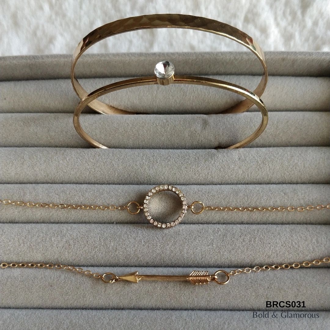 Bracelet Set | BRCS031 | Gold