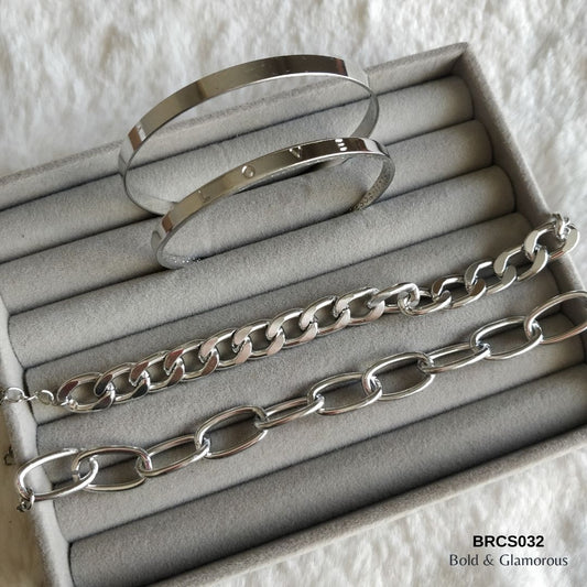 Bracelet Set | BRCS032 | Silver