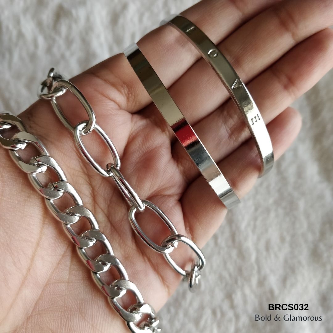 Bracelet Set | BRCS032 | Silver