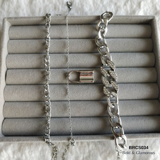 Bracelet Set | BRCS034 | Silver