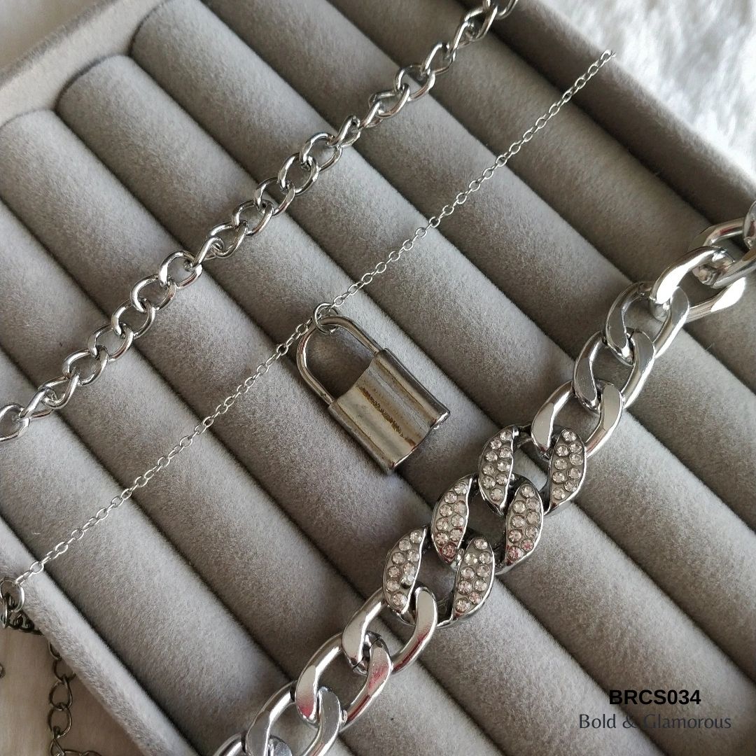 Bracelet Set | BRCS034 | Silver
