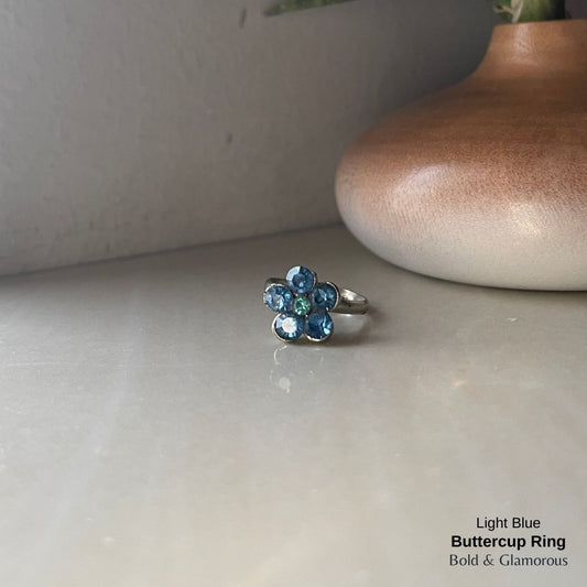 Buttercup Ring | BUCR01  | Light Blue