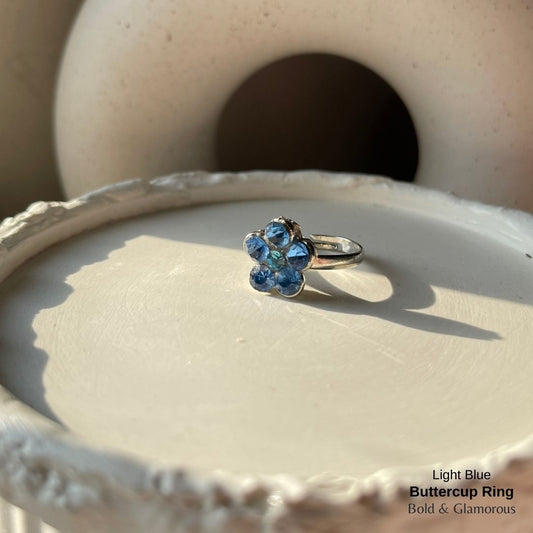 Buttercup Ring | BUCR01  | Light Blue