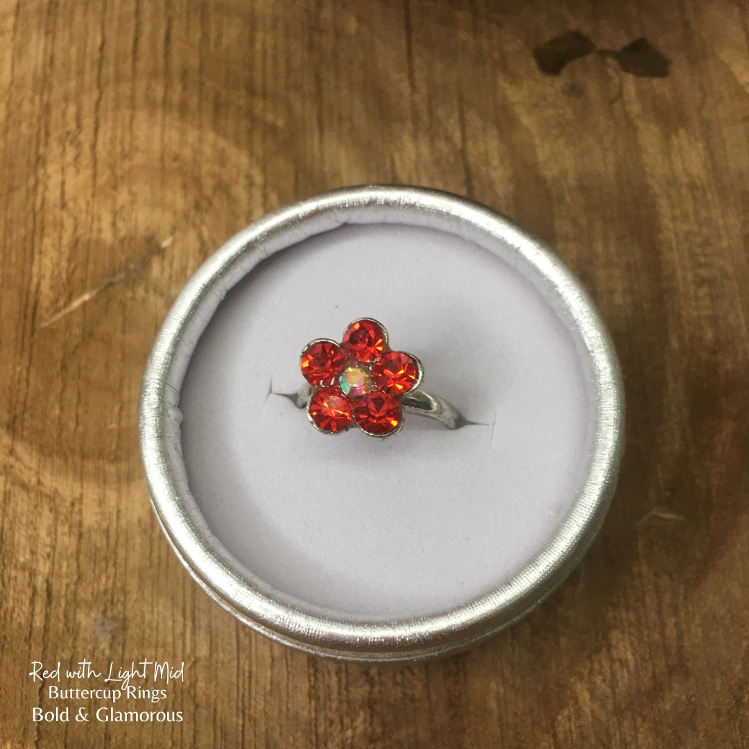 Buttercup Ring | BUCR01 | Red with Mid Light