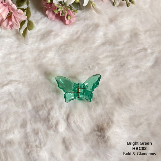Butterfly Hair Claw Clip | HBC02 | Bright Green
