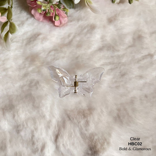 Butterfly Hair Claw Clip | HBC02 | Clear