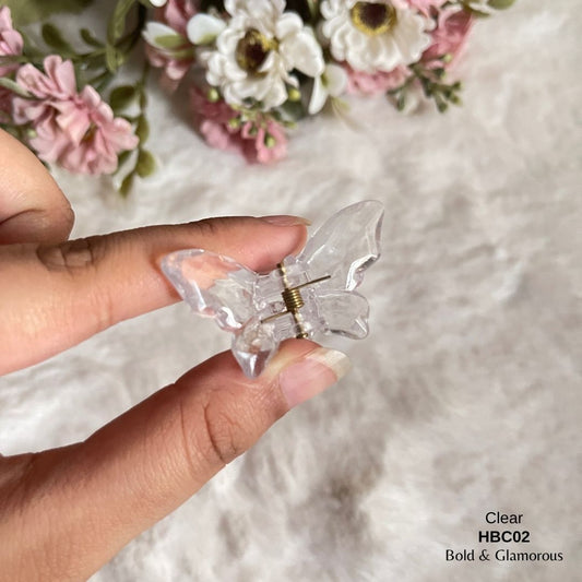 Butterfly Hair Claw Clip | HBC02 | Clear