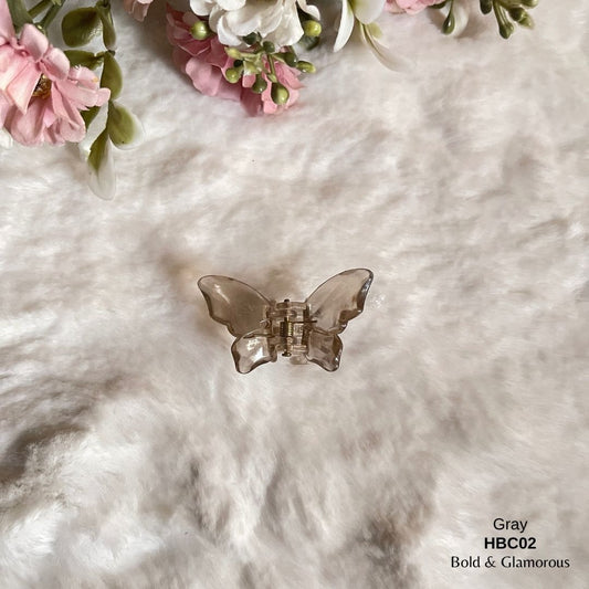 Butterfly Hair Claw Clip | HBC02 | Gray