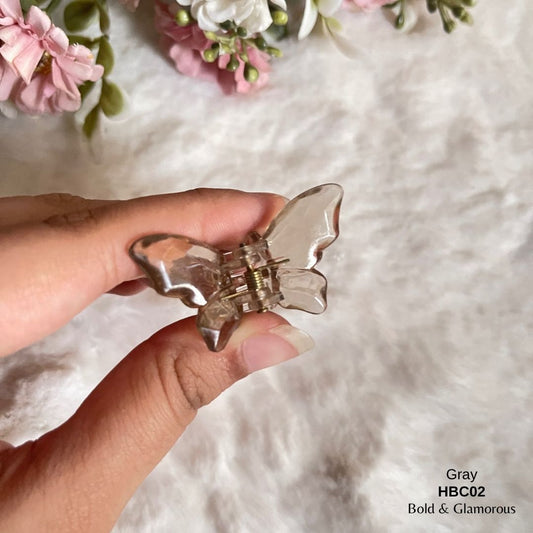 Butterfly Hair Claw Clip | HBC02 | Gray