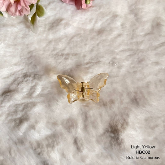 Butterfly Hair Claw Clip | HBC02 | Light Yellow