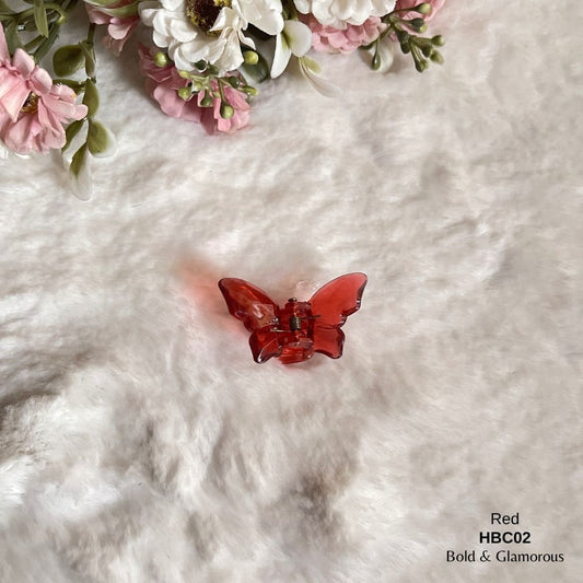 Butterfly Hair Claw Clip | HBC02 | Red