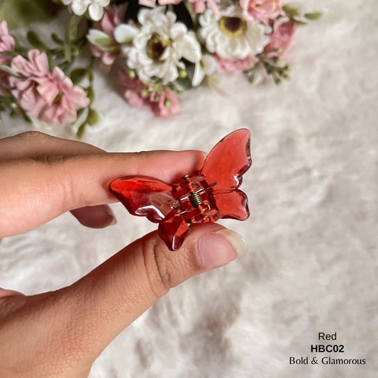 Butterfly Hair Claw Clip | HBC02 | Red