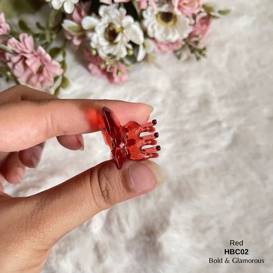 Butterfly Hair Claw Clip | HBC02 | Red