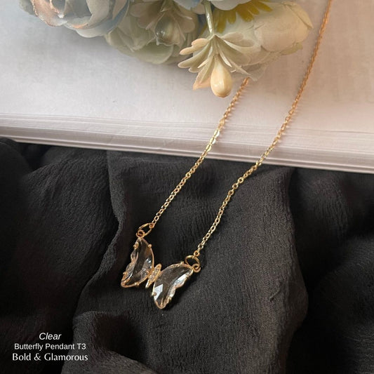 Butterfly Pendant | Type 3 | BPT3 | Clear