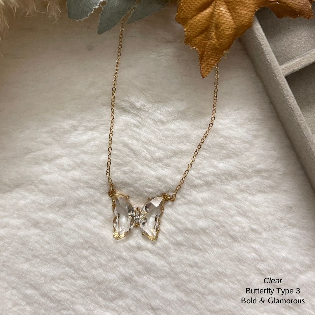 Butterfly Pendant | Type 3 | BPT3 | Clear