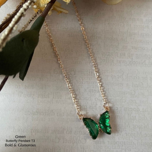 Butterfly Pendant | Type 3 | BPT3 | Green