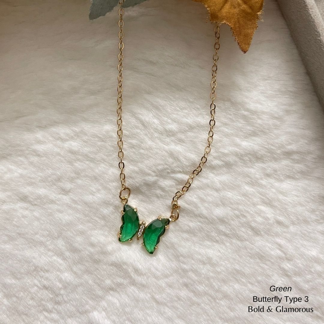 Butterfly Pendant | Type 3 | BPT3 | Green