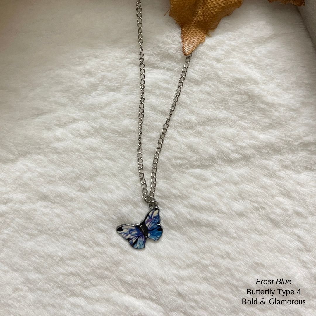 Butterfly Pendant | Type 4 | BPT4 | Frost Blue