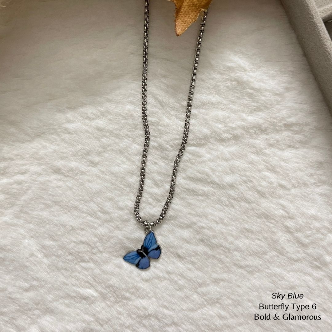 Butterfly Pendant | Type 6 | BPT6 | Sky Blue