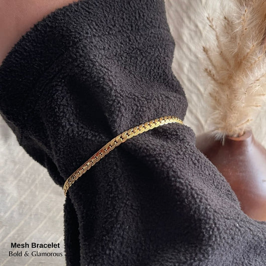 Chain Bracelet | SSCB001 | Mesh Bracelet | Gold