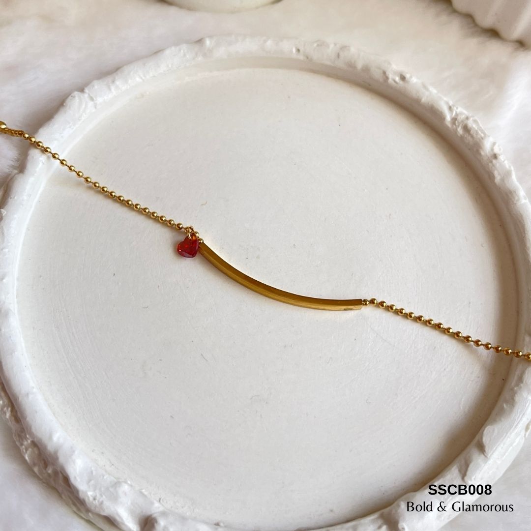 Chain Bracelet | SSCB008 | Heart Bar Bracelet
