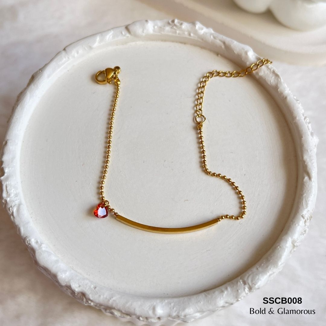 Chain Bracelet | SSCB008 | Heart Bar Bracelet